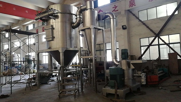 江苏大型米粉公司采购的超细粉碎机组试机成功